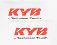KYB Sticker Front Fork (Pair) KYB by TT 85cc red - Duell MP varaosat ja tarvikkeet - 73077 - 1
