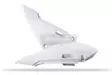 Polisport side panel KX65(00-..)KLX110(02-09)/RM65(03-05)/DR-Z110 white (6) - Duell MP varaosat ja tarvikkeet - 130877 - 1