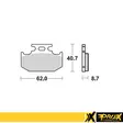 ProX Jarrupalasarja Taakse KX125/250/500 '89-94 + RM125/250 '89-95 - Duell MP varaosat ja tarvikkeet - 81007 - 1