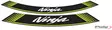 Puig Kit 8 Rim Strips Ninja C/Green - Duell MP varaosat ja tarvikkeet - 93047 - 1