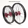 REX WHEELS 21-1,60 CR125/250-CRF250/450 95-.. MUSTA VANNE/PUNAINEN NAPA 20MM - Duell MP varaosat ja tarvikkeet - 64037 - 1