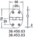 Sarana 56x78mm 2mm - Duell venetarvikkeet - 5827 - 1