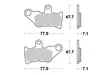 Sbs Jarrupalat Ceramic - Duell MP varaosat ja tarvikkeet - 123647 - 1