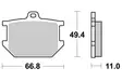 Sbs Jarrupalat Ceramic - Duell MP varaosat ja tarvikkeet - 123677 - 1