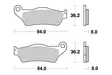 Sbs Jarrupalat Racing Sintered - Duell MP varaosat ja tarvikkeet - 123277 - 1