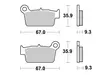 Sbs Jarrupalat Racing Sintered - Duell MP varaosat ja tarvikkeet - 123757 - 1