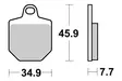 Sbs Jarrupalat Racing Sintered - Duell MP varaosat ja tarvikkeet - 123917 - 1