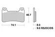 Sbs Jarrupalat Sintered - Duell MP varaosat ja tarvikkeet - 123197 - 1