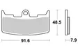 Sbs Jarrupalat Sintered - Duell MP varaosat ja tarvikkeet - 123287 - 1