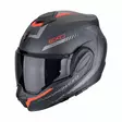 SCORPION Kypärä EXO-TECH EVO CARBON Cozy Mattamusta-Punainen, 2XL - Duell ajovarusteet - 51057 - 1