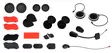 Sena 10R Accessory Kit - Duell MP varaosat ja tarvikkeet - 116997 - 1