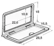 Store box w/lock 285x180x260mm - Duell venetarvikkeet - 5107 - 1