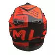 Timeless MX Terrain Flow XL kypärä, mattamusta/puna - Duell ajovarusteet - 50487 - 1