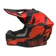 Timeless MX Terrain Flow XL kypärä, mattamusta/puna - Duell ajovarusteet - 50487 - 1