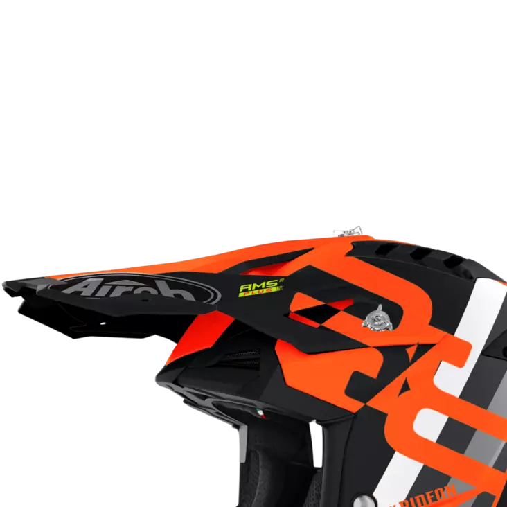Airoh Aviator 3 Lippa Rainbow oranssi matta - Duell ajovarusteet - 59448 - 1