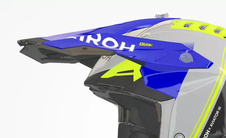 Airoh Aviator 3 Peak Hima Blue Gloss - Duell ajovarusteet - 60088 - 1