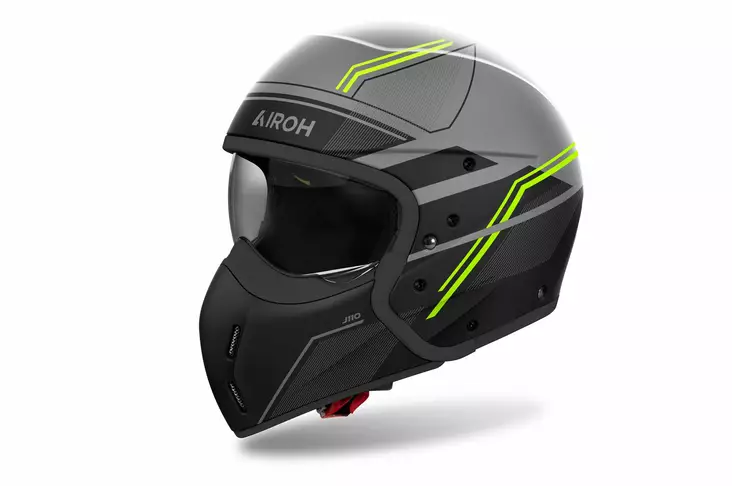 Airoh Kypärä J 110 Slim Keltainen Matta, XL - Duell ajovarusteet - 60328 - 1