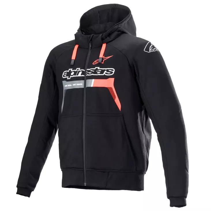 Alpinestars Huppari Chrome Ignition Musta/Punainen, XL - Duell ajovarusteet - 40848 - 1