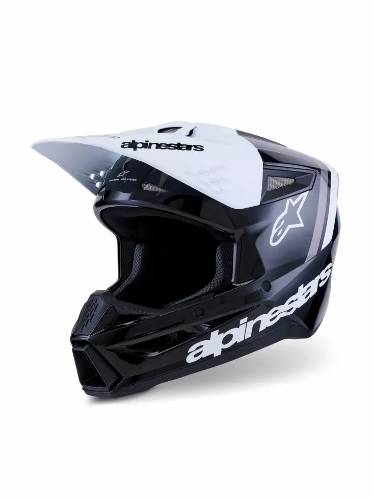 Alpinestars Kypärä S-M3 Radium Musta/Valkoinen, 2XL - Duell ajovarusteet - 36258 - 1
