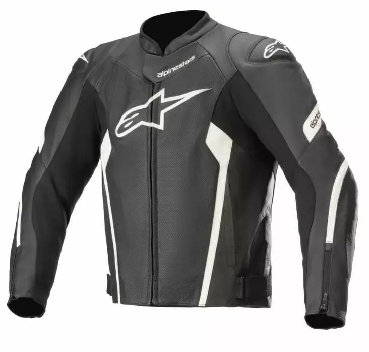 Alpinestars Nahkatakki Faster AirFlow v2 Musta/Valkoinen 56 - Duell ajovarusteet - 40408 - 1