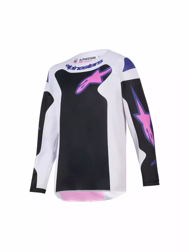 Alpinestars Paita Youth Fluid Grid Musta/Harmaa/Lila L - Duell ajovarusteet - 42728 - 1