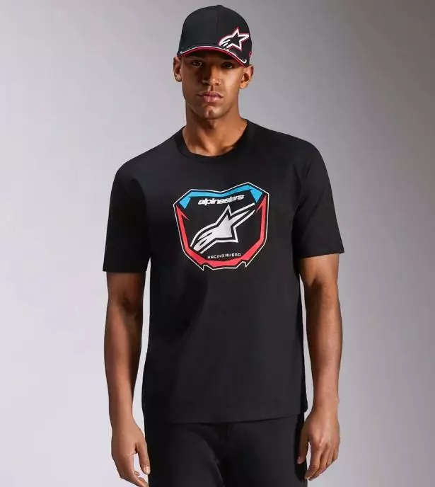 Alpinestars T-Paita Plate SS CSF Musta, XL - Duell ajovarusteet - 35738 - 1