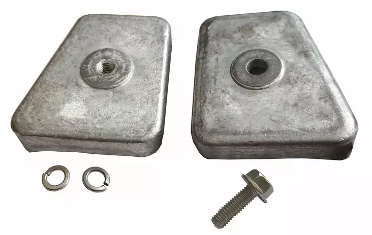 Anodi alumiini vaihteisto Johnson/Evinrude 20-35HP - Duell venetarvikkeet - 135838 - 1