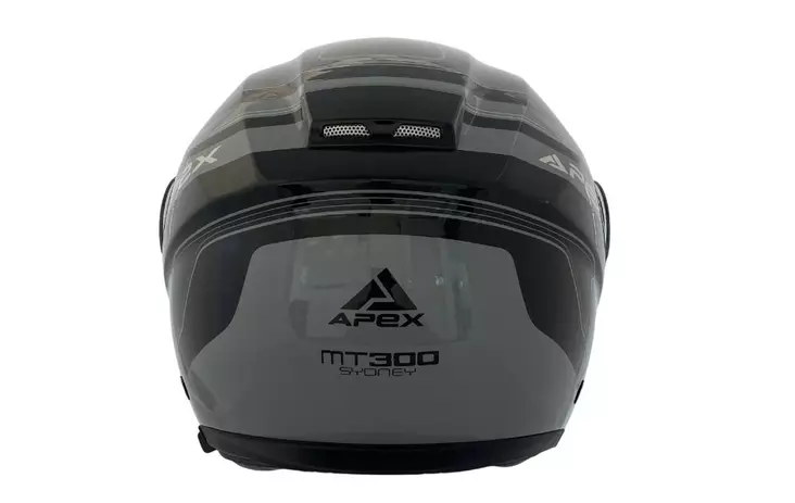 APEX Kypärä MT300 Sydney musta/hopea XXL - Duell ajovarusteet - 32718 - 1