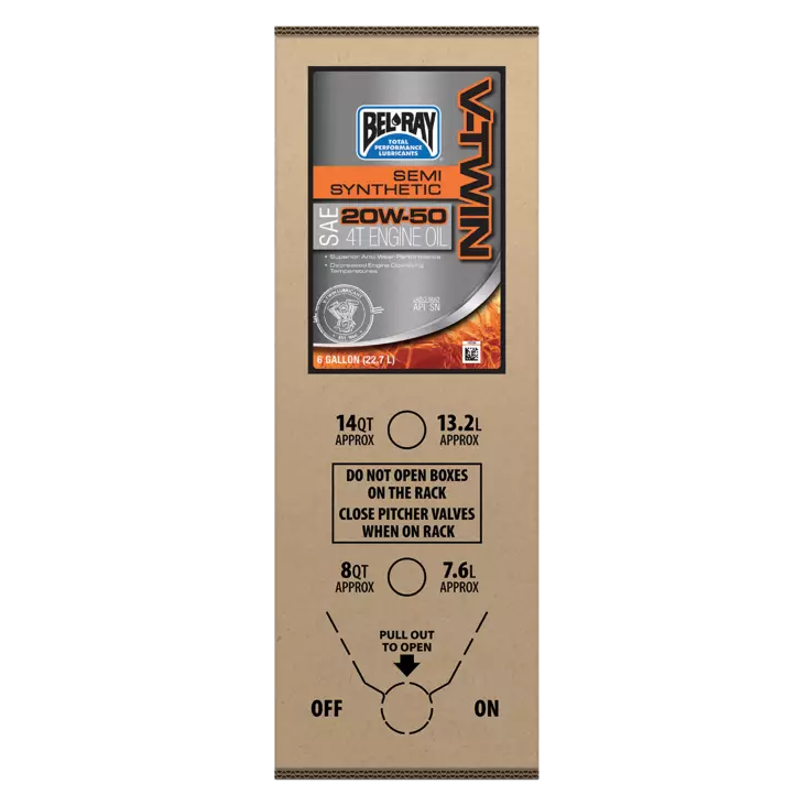 Bel-Ray V-Twin Semi-Synthetic 20W-50 22.7L - Duell öljyt ja muut nesteet - 62618 - 1