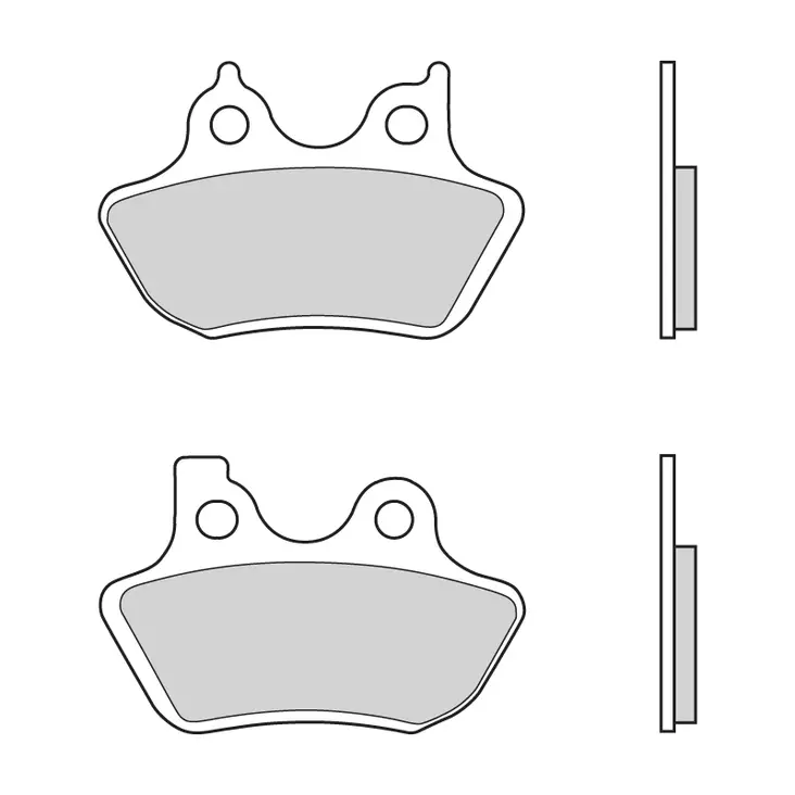 Brembo Jarrupalat Taakse Sintered Road - Duell MP varaosat ja tarvikkeet - 123078 - 1