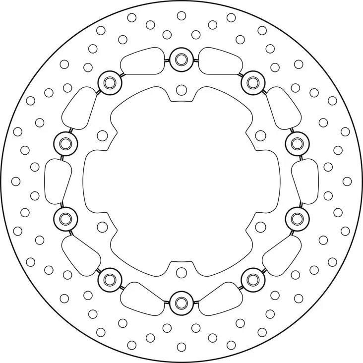 Brembo Serie Oro jarrulevy kelluva - Duell MP varaosat ja tarvikkeet - 121838 - 1