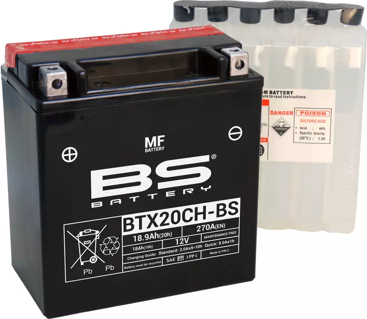 BS Battery BTX20CH-BS MF (cp) Maintenance Free - Duell muut varaosat ja tarvikkeet - 131178 - 1