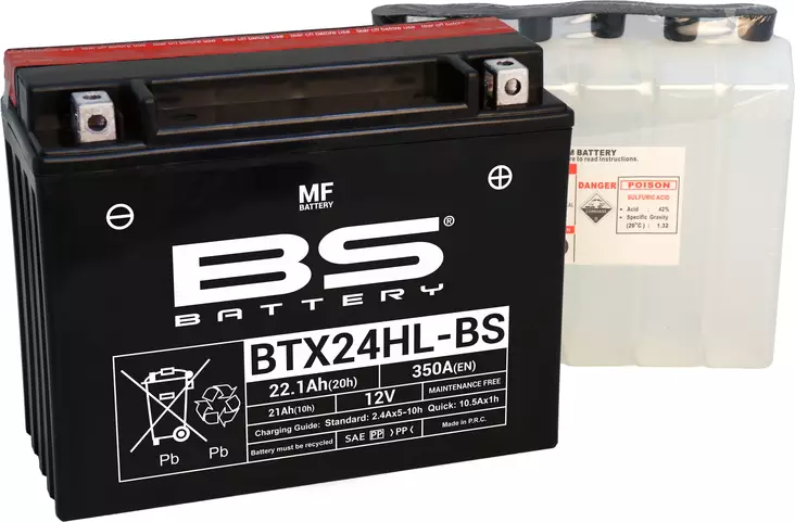 BS Battery BTX24HL-BS MF (cp) Maintenance Free - Duell muut varaosat ja tarvikkeet - 131498 - 1
