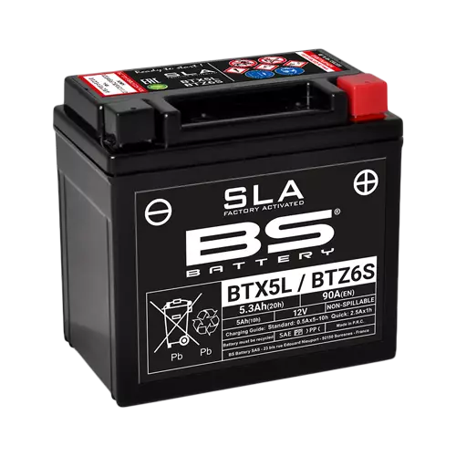 BS Battery BTX5L/BTZ6S (FA) SLA - Sealed & Activated - Duell muut varaosat ja tarvikkeet - 140528 - 1