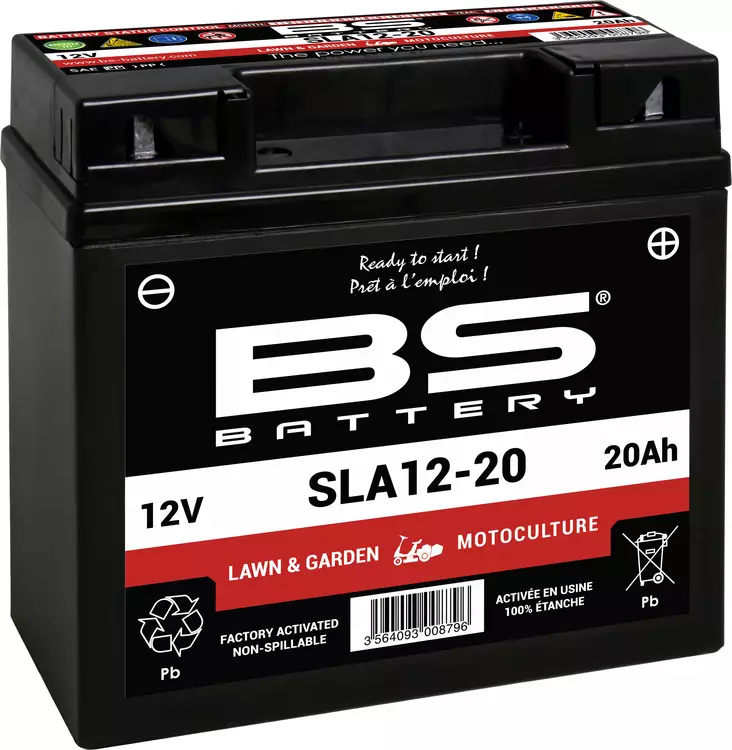BS Battery SLA12-20 (FA) Lawn & Garden Series - Duell muut varaosat ja tarvikkeet - 132098 - 1