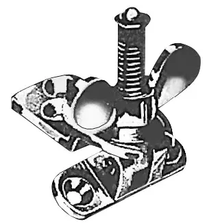 Chromed brass wing nut - Duell venetarvikkeet - 5848 - 1