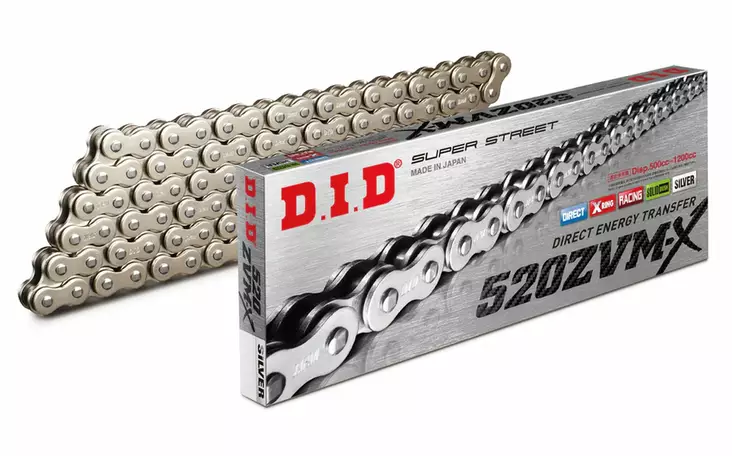 D.I.D 520ZVM-X S&S Chain+Connecting link rivet type (ZJ) - Duell MP varaosat ja tarvikkeet - 116308 - 1