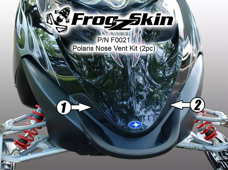 Frogzskin Polaris IQ Nose Vent Kit 2005-11 (2pc) - Duell MK varaosat ja tarvikkeet - 24838 - 1