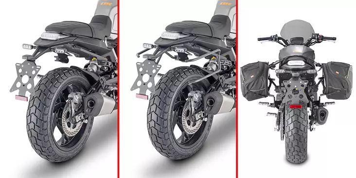 Givi HOLDER FOR SOFT BAGS LEONCINO 800 22 - Duell MP varaosat ja tarvikkeet - 101388 - 1