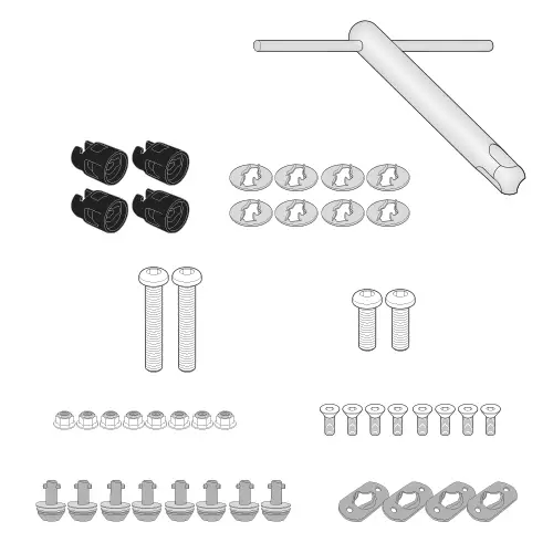 Givi KIT TO TRANSF PLO INTO RAPID FITTING - Duell MP varaosat ja tarvikkeet - 104308 - 1