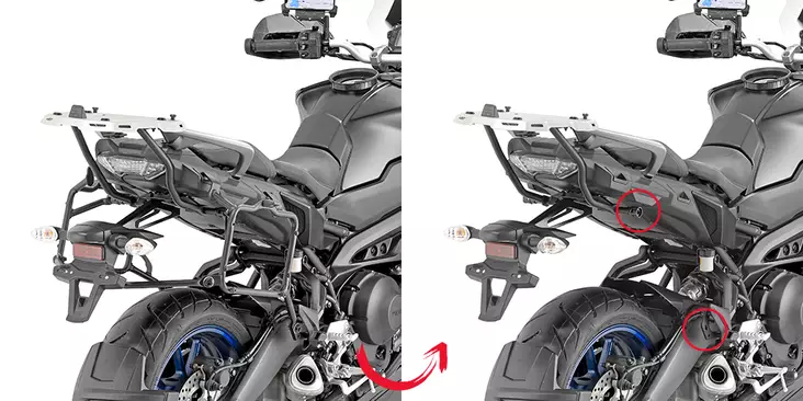 Givi putkisivutelineet Rapid release Tracer 900/GT (18-19) - Duell MP varaosat ja tarvikkeet - 102898 - 1