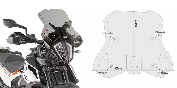 Givi Specific fitting kit for 7710DT7710D - Duell MP varaosat ja tarvikkeet - 100728 - 1
