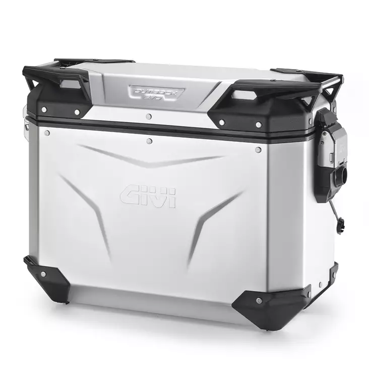 Givi Trekker Outback EVO Anodized Alu side-case Left 37ltr sold without lock - Duell MP varaosat ja tarvikkeet - 104738 - 1