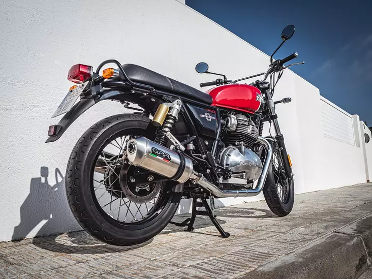 GPR Royal Enfield Interceptor 650 2019/20 e4 EC-Approv. slip-on exhaust cataliz - Duell MP varaosat ja tarvikkeet - 109338 - 1