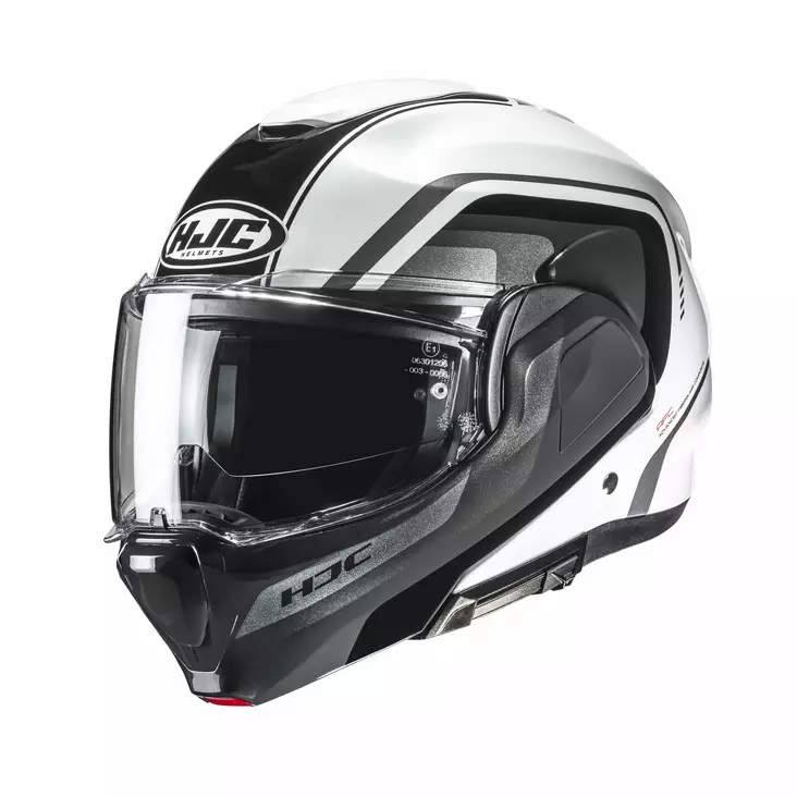 HJC Kypärä F100 Reef Musta/Valkoinen MC1, M - Duell ajovarusteet - 56078 - 1