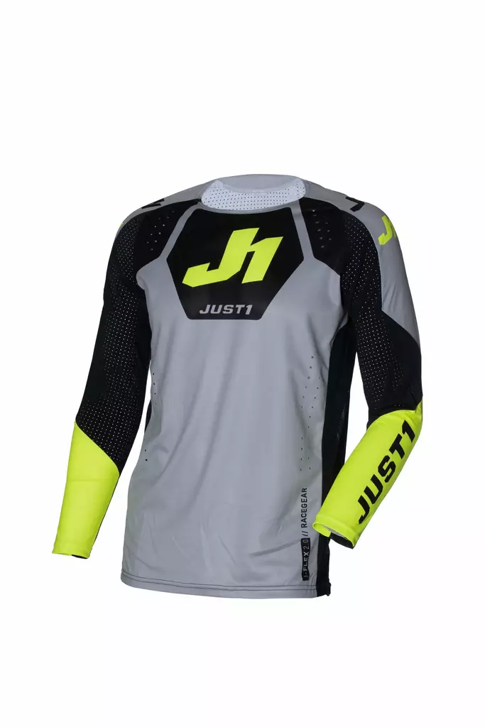 Just1 Paita J-Flex 2.0 District Harmaa/Keltainen Fluo/Musta, 2XL - Duell ajovarusteet - 57988 - 1
