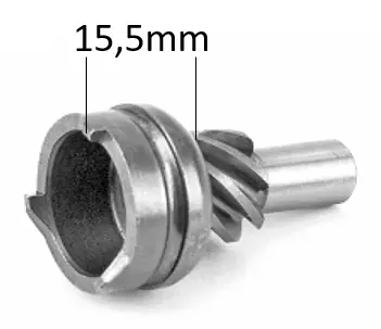 Käynnistimen ratas Peugot-skootteri 2-T Mikuni 15.5mm - Duell mopojen varaosat ja tarvikkeet - 115068 - 1