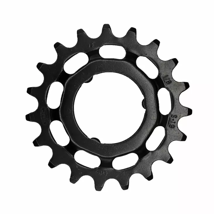 Ketjuratas KMC E-bike Shimano taka musta 1/8" 19h - Duell polkupyörien varaosat ja tarvikkeet - 8948 - 1