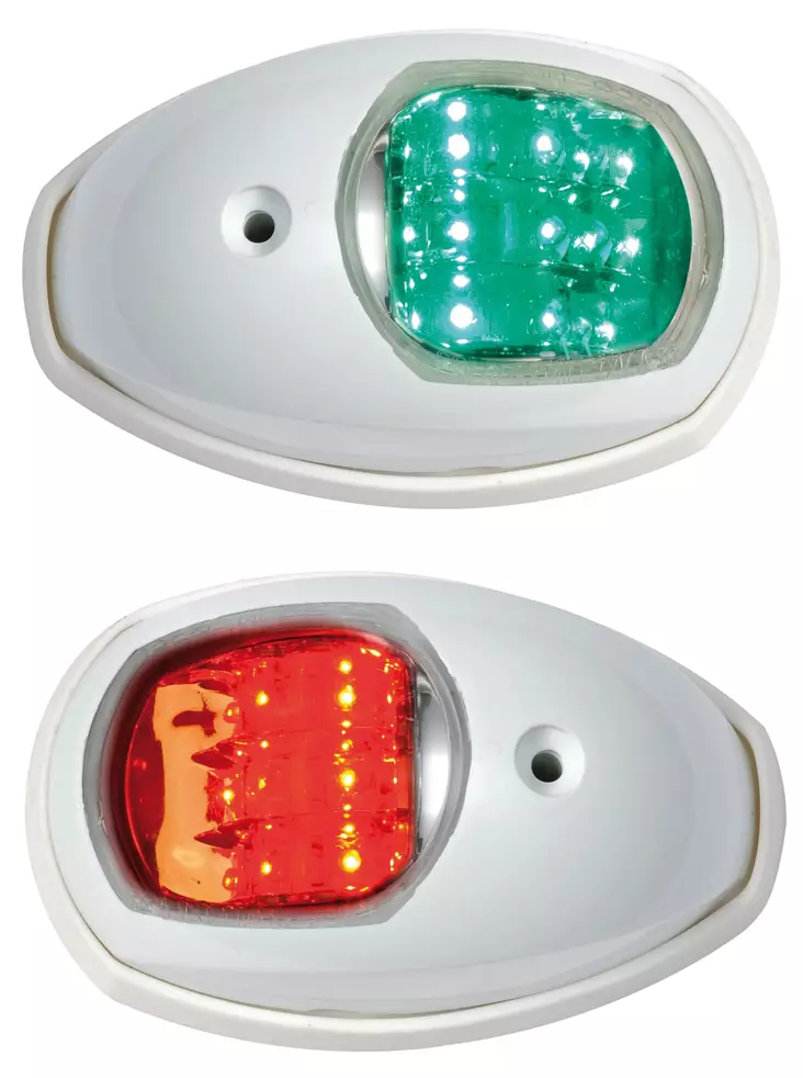 Kulkuvalopari LED Evoled - valkoinen ABS - Duell venetarvikkeet - 7908 - 1