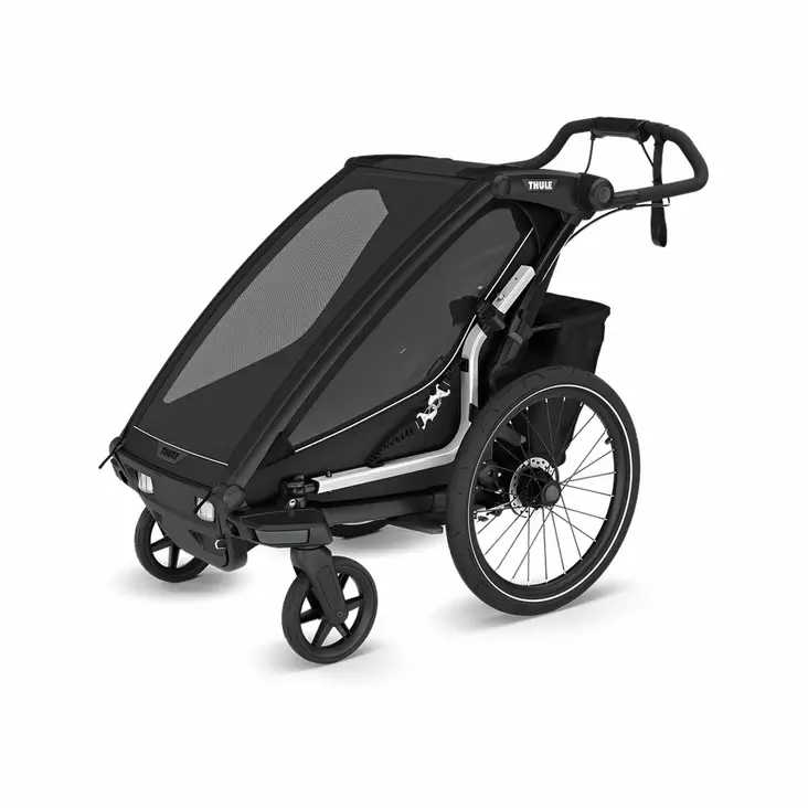 Lastenkuljetusperäkärry THULE Chariot Sport 2 single musta - Duell polkupyörien varaosat ja tarvikkeet - 139218 - 1